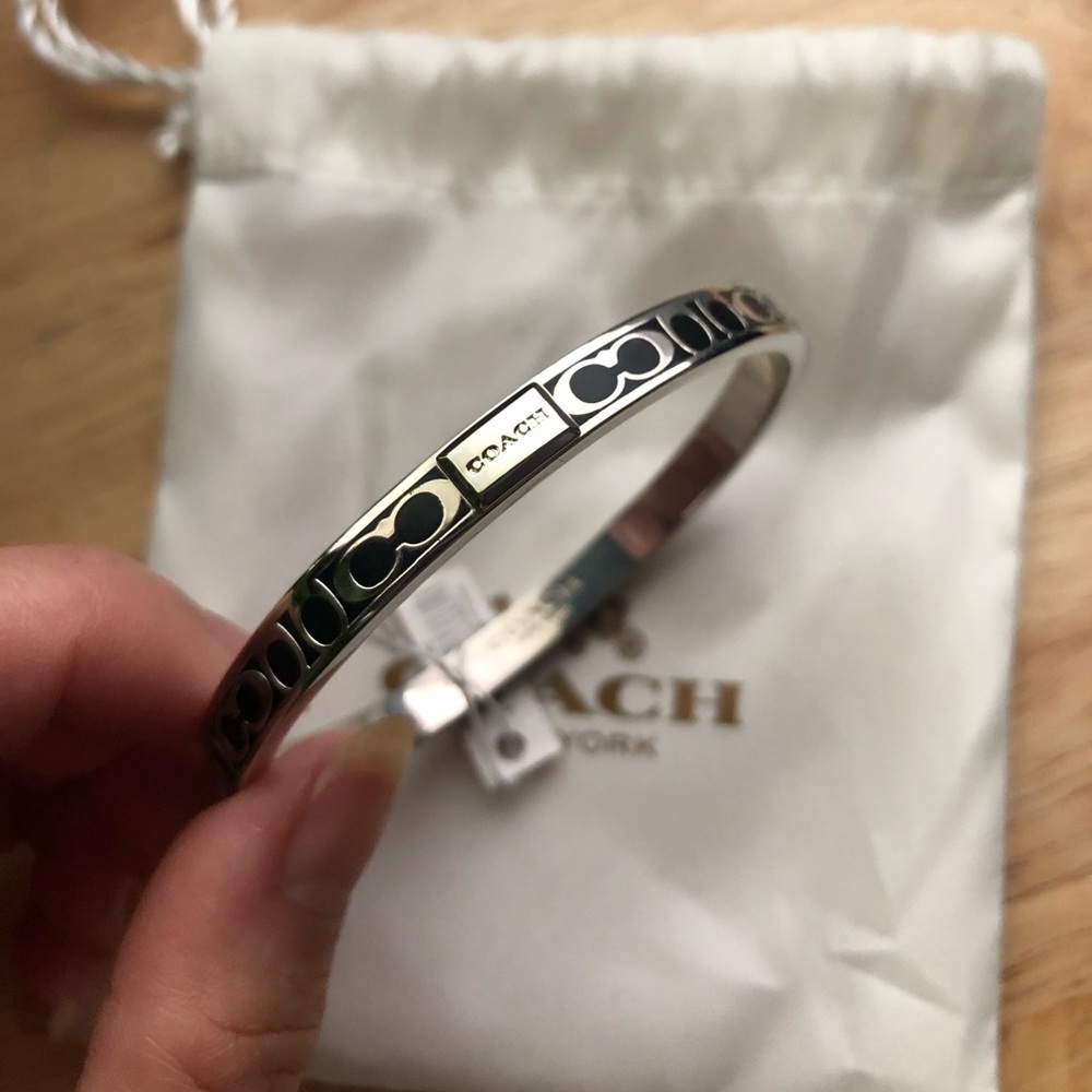 NWT Coach signature logo bangle bracelet - SOLD